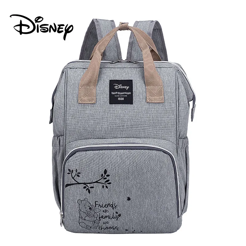001 Сумка для подгузников disney, рюкзак с USB изоляцией для бутылочек, сумки с Микки Маусом, сумка для мам, большая емкость, сумка для путешествий, Оксфорд, сумки для кормления - Цвет: 001