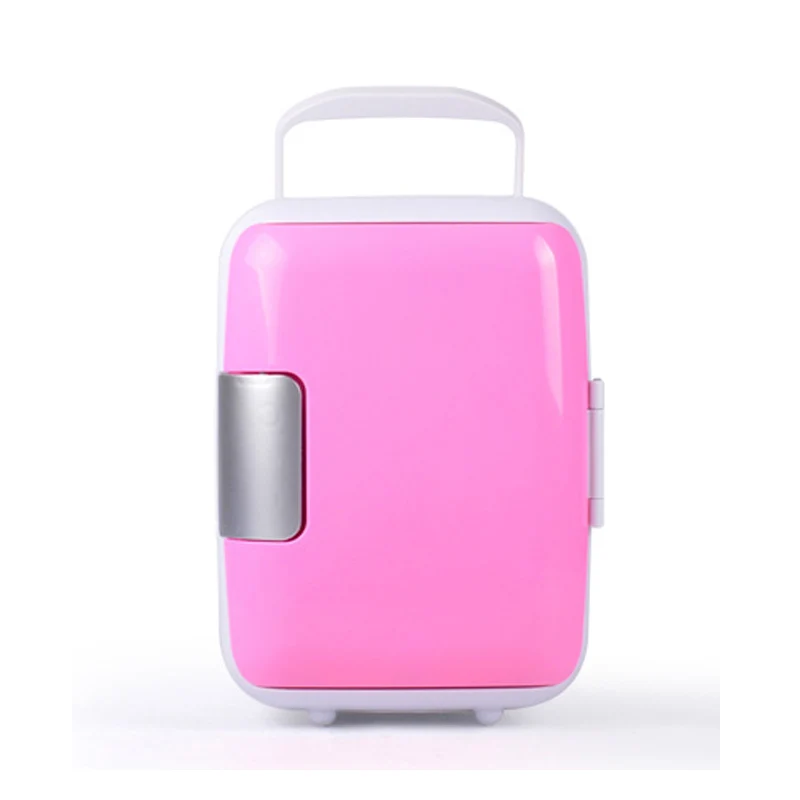 portable fridge for car Car Portable Refrigerator Freezer 12V Travel Refrigerator for Camping Driving in Blue and Pink 4L Mini Cooler Warmer car fridge freezer