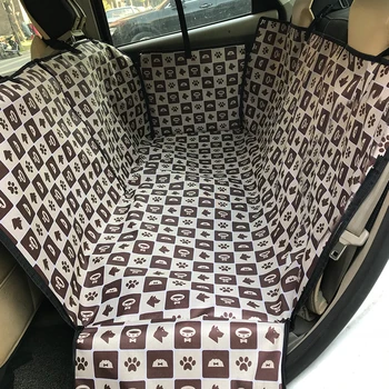 

Oxford Fabric Pet Dog Carriers Waterproof Pet Dog Car Seat Cover Rear Back Mats Hammock Protector with Safety Belt transportin
