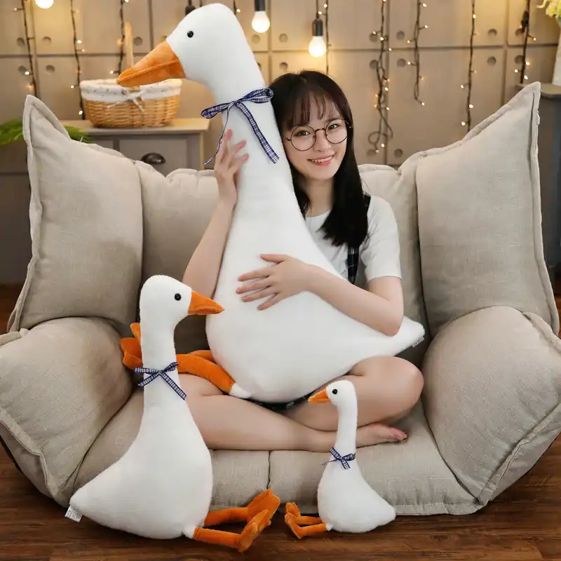 white goose stuffed animal