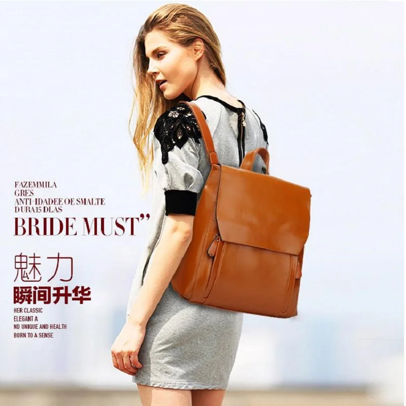 

Backpack College Wind Leisure Backpack Korean Large Capacity High School Student Bag #0013