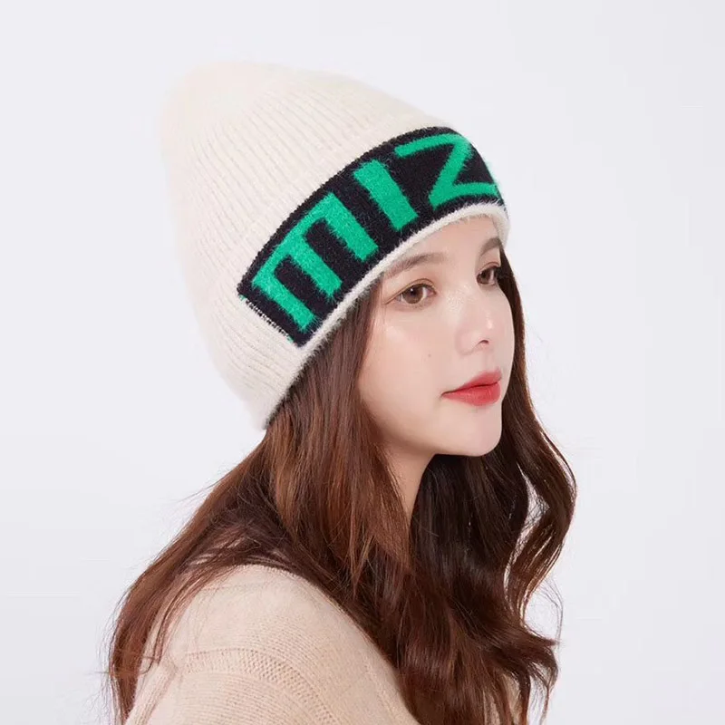 Beanie вышивка MIZO Love Мужская и женская вязаная шапка вязанные шапочки Skullies теплая зимняя унисекс Лыжная хип-хоп шапка