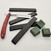black Leather knifeboard polishing sharpener stone Leather sharpening plate Honing Strop Compound Grinding Knife Paste 1