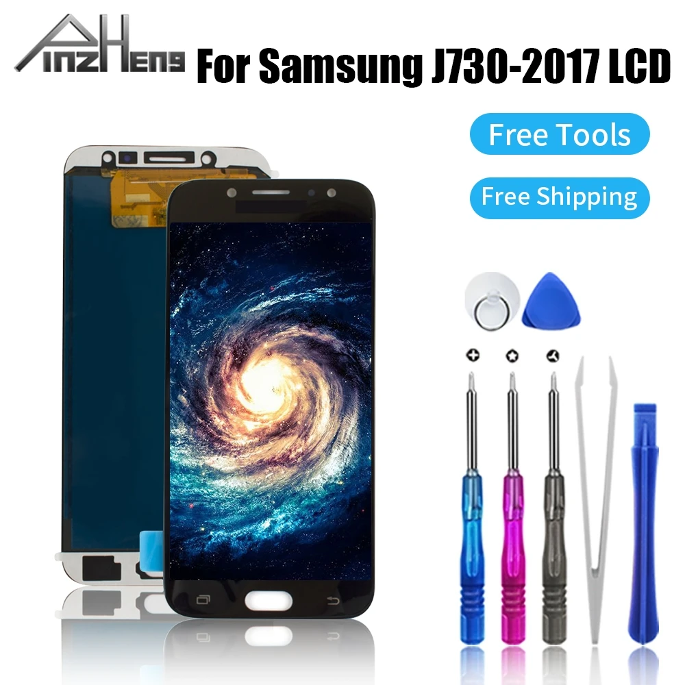 ЖК-дисплей PINZHENG для Samsung Galaxy J7 Pro 2017 J730 J730F с дигитайзером в сборе сменный сенсорный