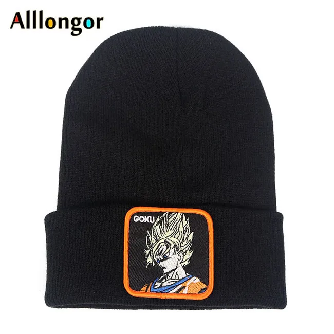 Dragon Ball Z MAJIN BUU Beanie, высококачественные хлопковые повседневные шапочки для мужчин и женщин, теплая вязаная зимняя шапка, модная однотонная шапка унисекс - Цвет: color23