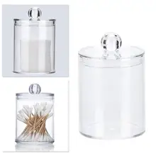 Transparent Round Multifunctional Tattoo Machine Accessories Storage Box Acrylic Organizer Rhinestones Decoration Container Case