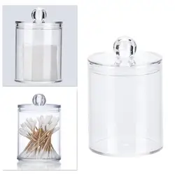 Transparent Round Multifunctional Tattoo Machine Accessories Storage Box Acrylic Organizer Rhinestones Decoration Container Case