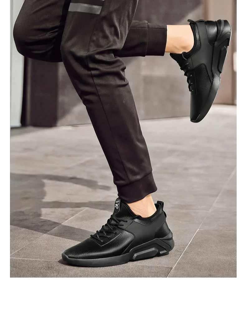 

New Style MEN'S SHOES Spring And Autumn Trendy Shoes Korean-style PU Casual Shoes Versatile Athletic Shoes MEN'S Shoes Trend Run