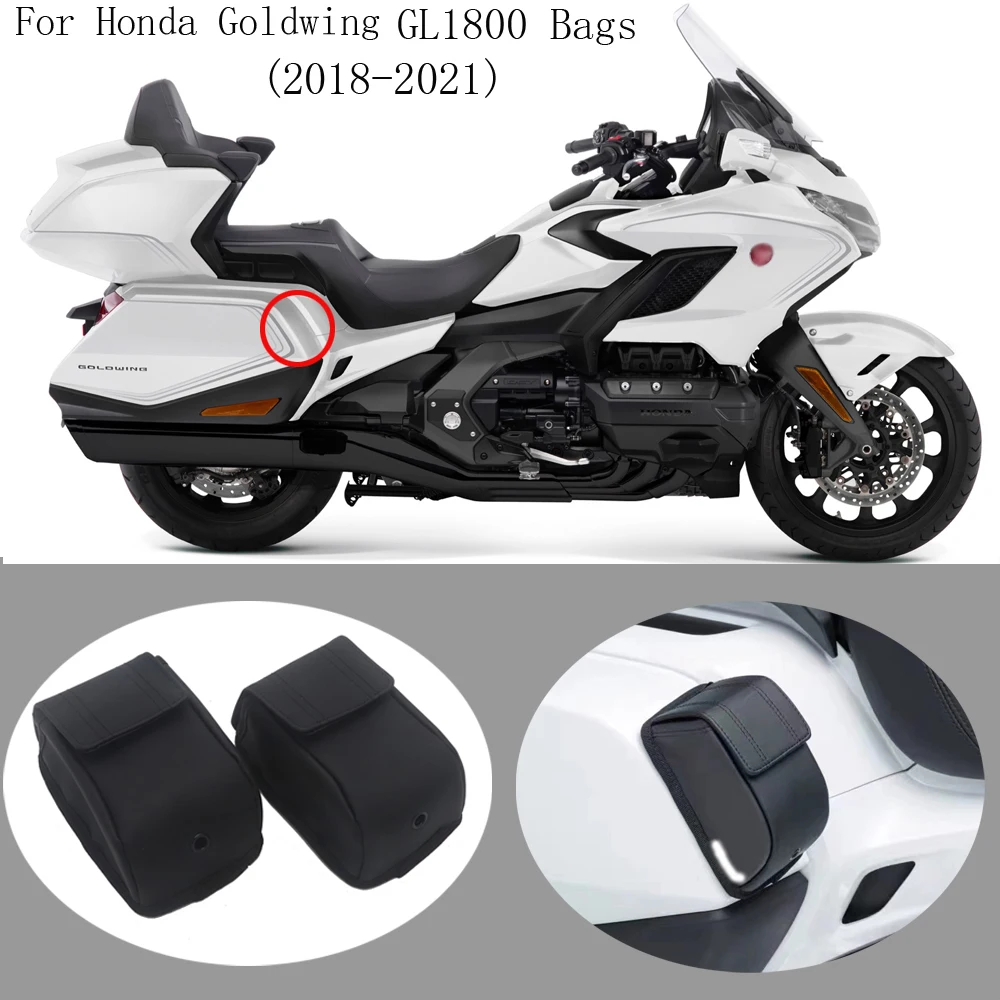 For Honda Goldwing Gold Wing GL1800 GL 1800 GL1500 2018 2019 2020 2021 Motorcycle Storage Bags Trunk Luggage Cases for honda goldwing gold wing 1800 tour f6b gl1800 2018 2019 2020 foot kickstand side stand enlarger plate extension pad accessor