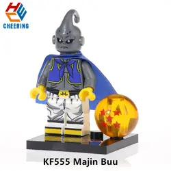 Одиночная продажа строительных блоков BallZ trunks Broli Gotenks Goku Majin Buu Burdock цифры для обучения Кирпичи игрушки для детей KF555