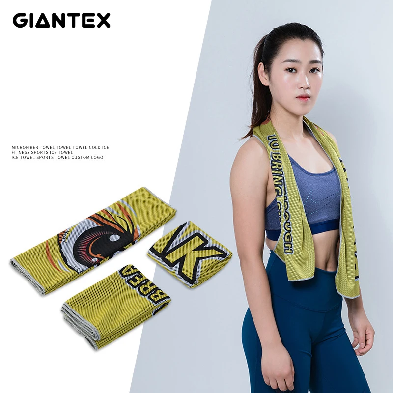 

Women Sports Towel Cold Feeling Sweat Cooling Ice Towel Running Travel Gym Towel toallas serviette de bain recznik handdoeken