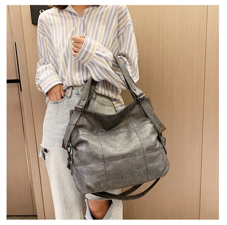 big handbag fashionable Single shoulder bag woman lady large capacity Soft leather all-match messenger bag