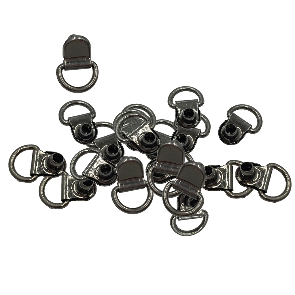 20pcs Boot Lace Hooks For Camp Hike Climbing Repair Leather Shoes