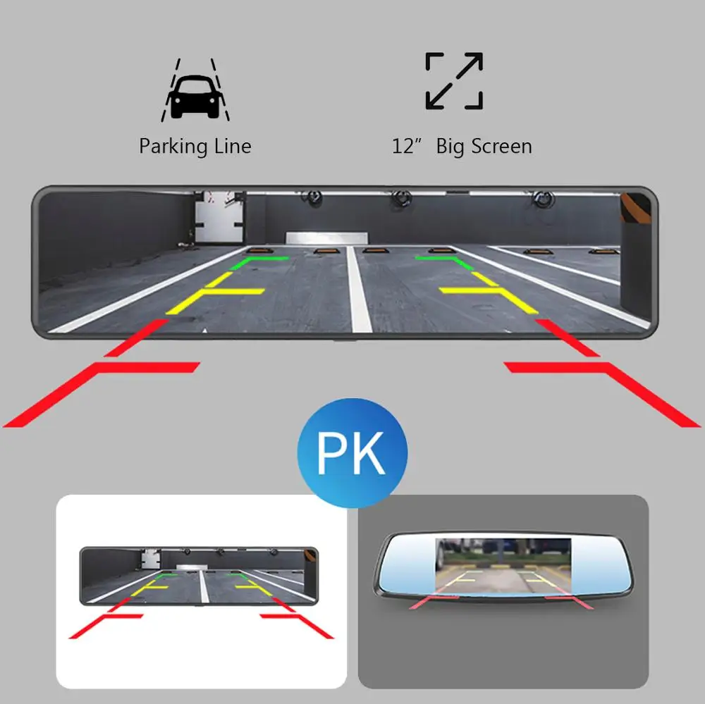 2020 HGDO  DVR, ȵ̵ 8.1, ADAS ̷ ī޶, FHD, 1080P, , GPS,  ķ,   ڴ, 2G + 32G, 12 ġ, 4G
