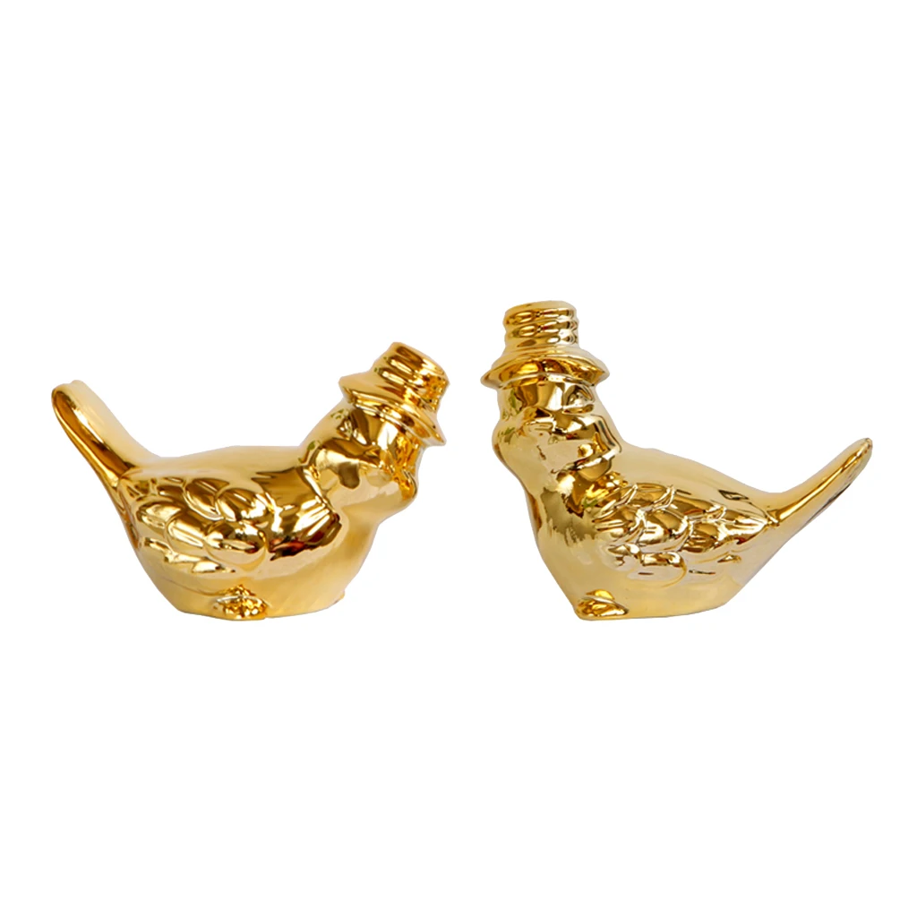 2Pcs Home Decoration Sculpture Animal Modern Minimalist Nordic Ceramic Bird Figurines Statue