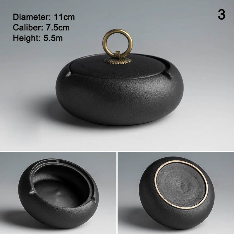 Cendrier Avec Couvercle, Cendrier Pivotant, Résistant Au Vent, Cendrier