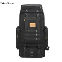 Прочный холщовый мужской рюкзак для путешествий Большой Вместительный походный рюкзак для альпинизма сумка для багажа на короткие расстояния спортивная сумка