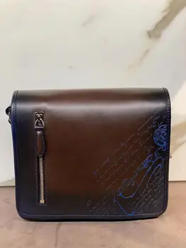 

seetooluxury999 bags Men's women's Business Casual Nylon and Leather Crossbody Bag Express Free