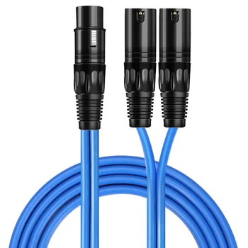 

Audio Cable XLR Female to 2 XLR Male for Sound Recording Stage Regular 3 Pin XLR Splitter Cable OFC 1M 2M 3M 5M 8M 10M