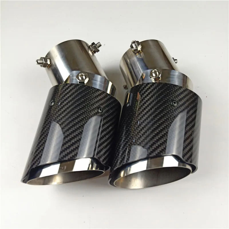 1 шт. Akrapovic автомобильные выхлопные системы глянцевый задний диффузор из карбона глушитель наконечник хвостового конца Универсальный нержавеющая сталь