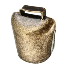 Корова Лошадь овца выпас медные колокольчики большие утолщенные колокольчики для крупного рогатого скота Овцы медные колокольчики громкий хрустящий широкоугольный предотвращает потерю