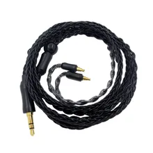 Replacement Audio Cable for Sennheiser IE40PRO Headphones Upgrade Cable Headphone Extension Cord Black 