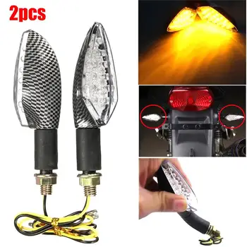 

2pcs Motorcycle Universal LED Blinker Turn Signal Indicators Light Amber Indicators Warning Lamp