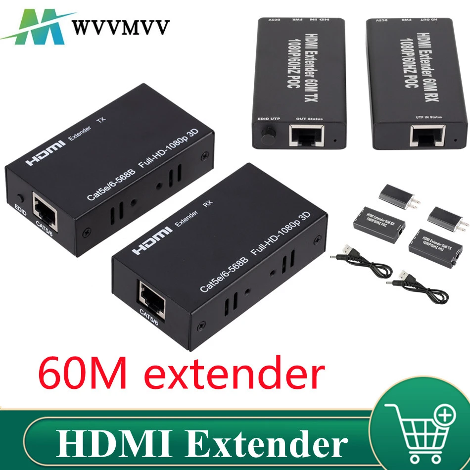 Extender HDMI RJ45 4K HDMI extender cat5 60M 120M HDMI extender audio