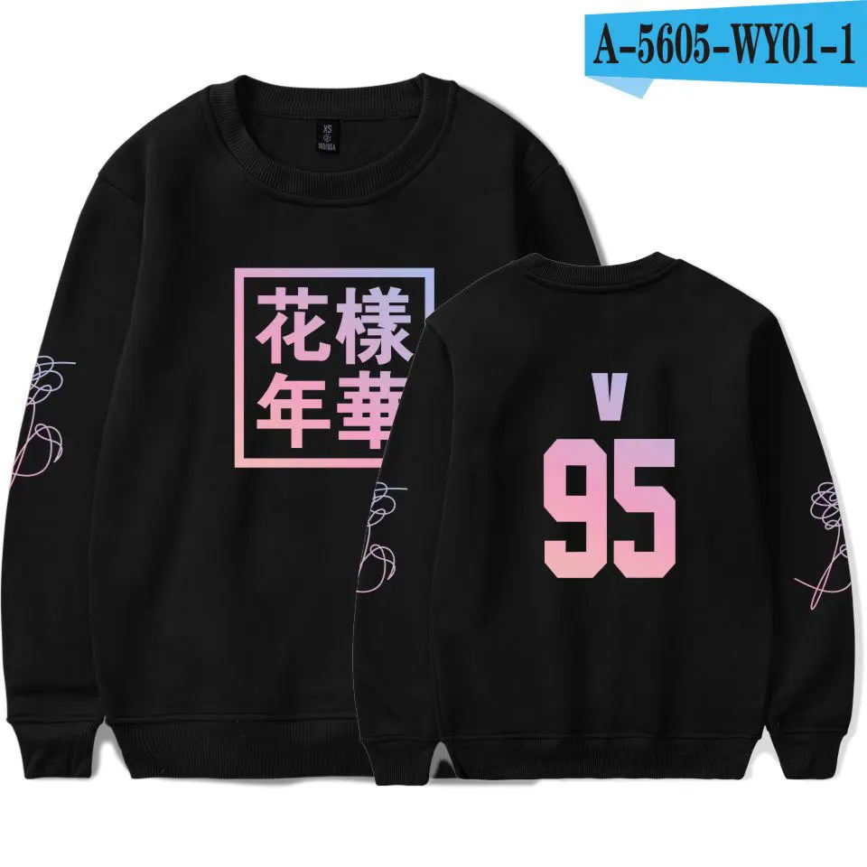 Love Young Толстовка для женщин Young Forever Bangtan толстовка для мальчиков с длинным рукавом в стиле хип-хоп черный пуловер Женская толстовка - Цвет: Black7