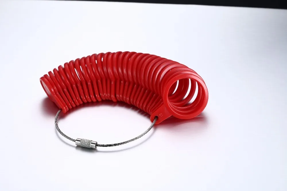 Jewelry Tool Ring Sizer Finger Sizing Measure Gauge Set Jeweler Jewelry Size Tool Ring Loop (purple red White, blue) 15