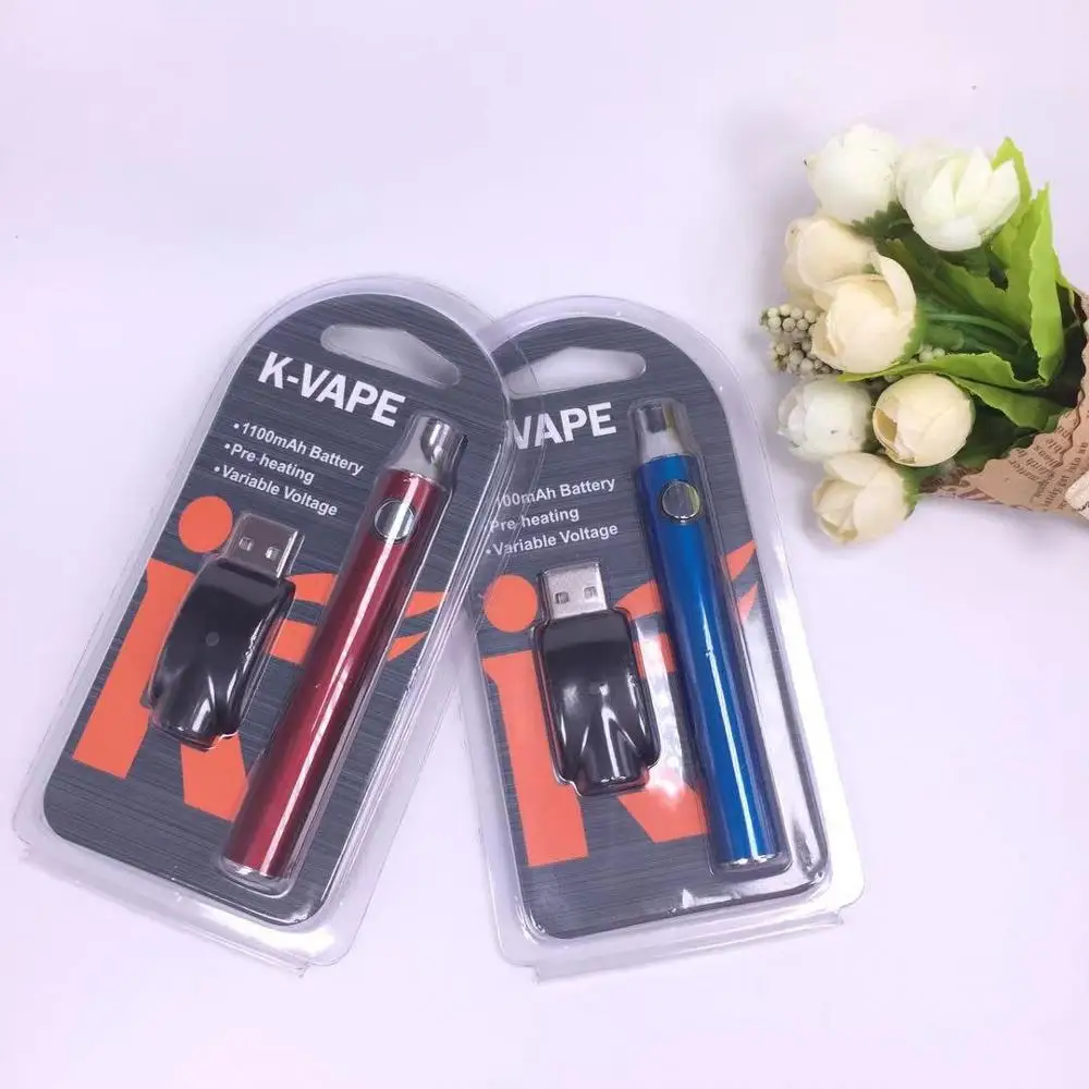 Аккумулятор kvape 510 с кнопкой регулировки напряжения картридж CBD емкостью 1100 мАч