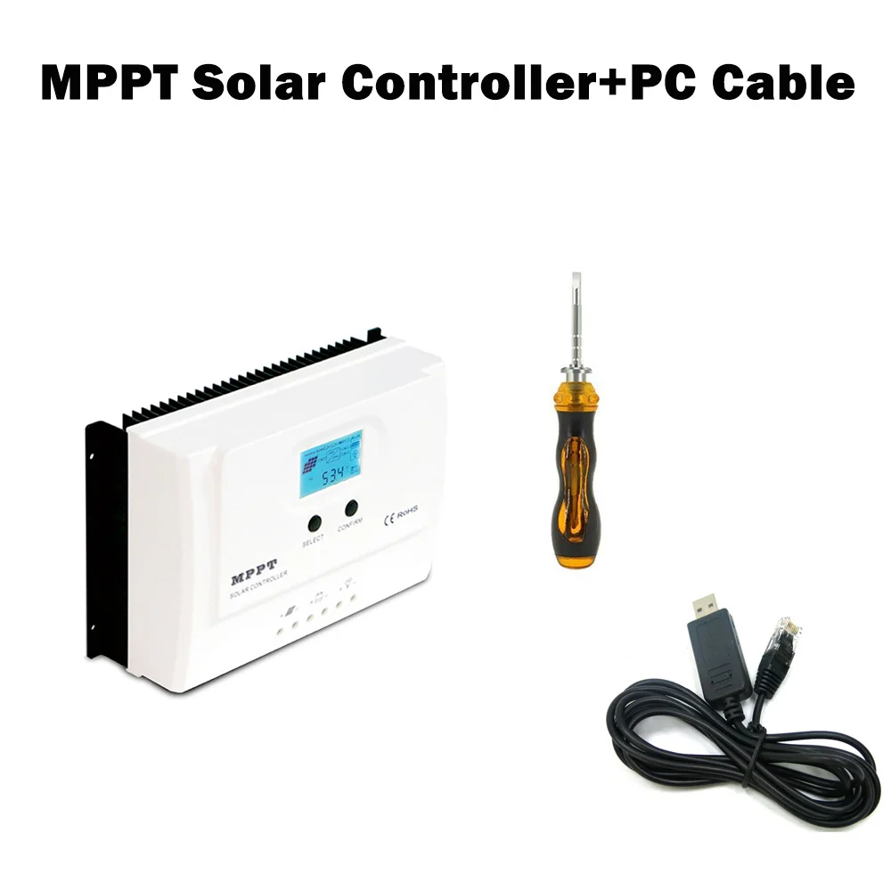 Wiser3 MPPT солнечный заряд 12 В/24 В контроллер 15A 20A ЖК-дисплей MPPT контроллер солнечной зарядки Макс. Pv Вход 100 в WiFi модуль