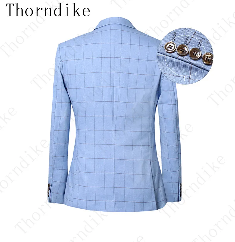 Thorndike (пиджак + жилет брюки) Новая мода для мужчин дикая фотография Роскошные