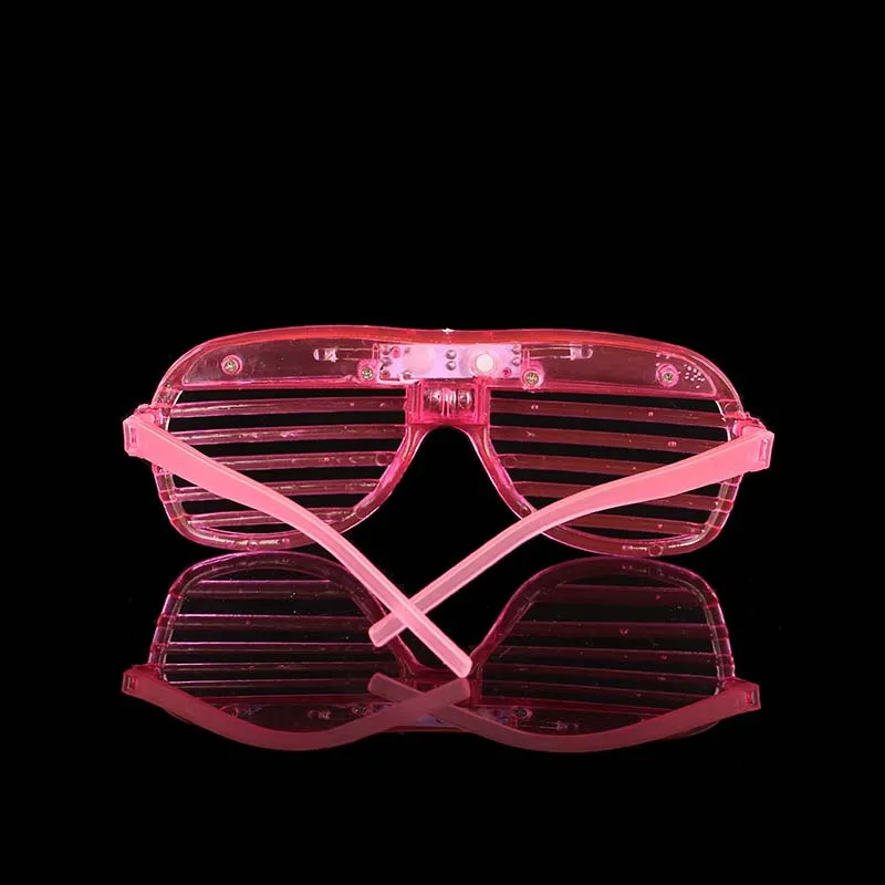 Неоновые светящиеся очки, Рейв, вечерние, для активного отдыха, светодиодный, для дня рождения, украшения, мигающий светильник, светящиеся солнцезащитные очки