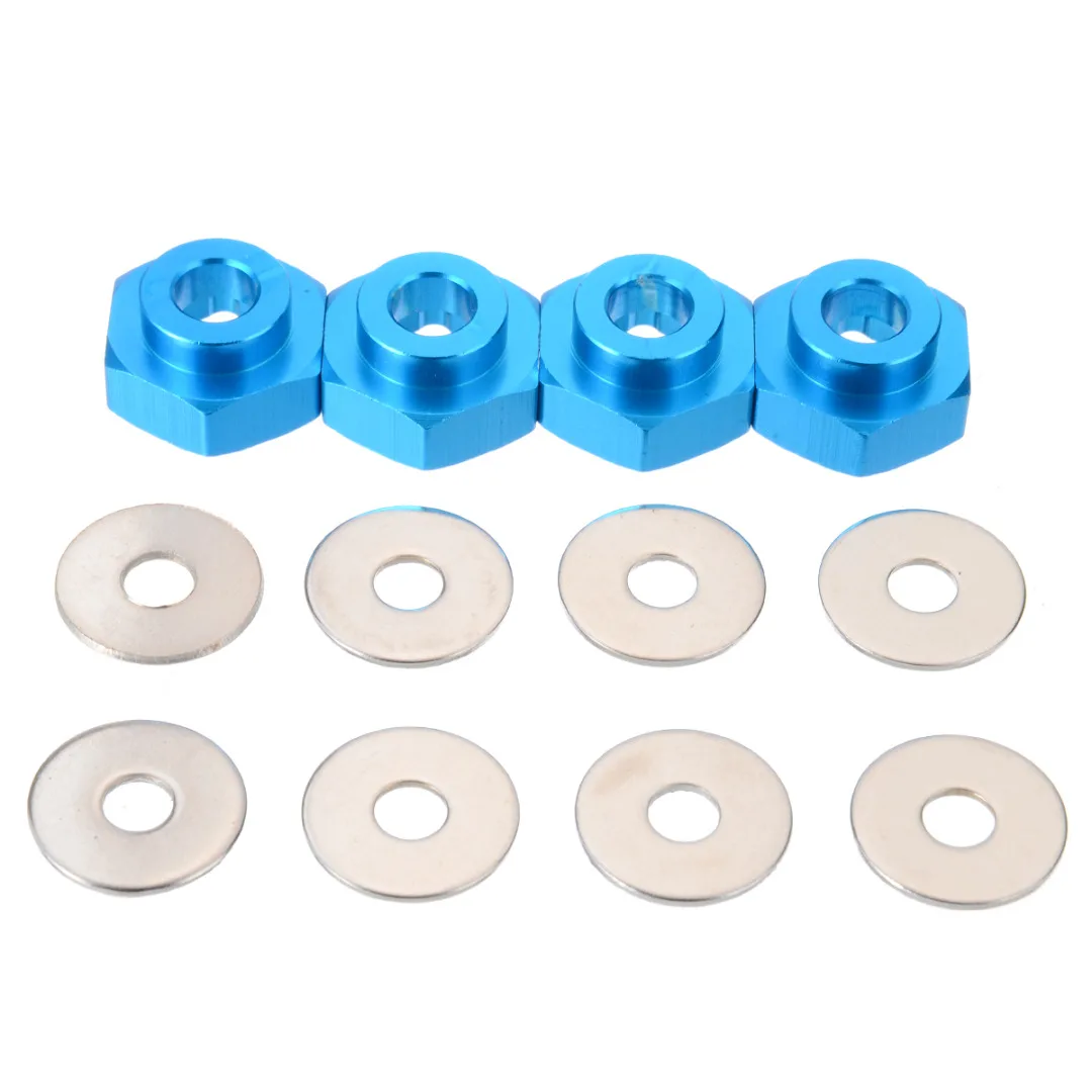4Pcs/Set 12mm To 17mm Hex Wheel Adapter Extension 5mm For 1/10 1/8 RC Car Wheel Hex