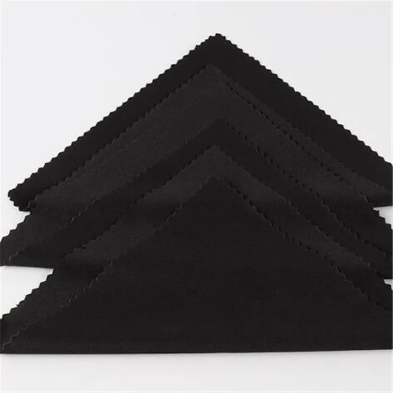 Eyeglass Cleaning Cloth 20 pcs/lot Black Microfiber Sunglasses Eyewear 13*13cm Clean Lens Accessories