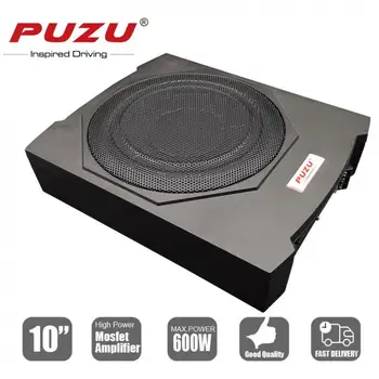 

Universal 10 Inch Cast Aluminum Fuselage Slim 600W Slim Under Seat Car Active Subwoofer Bass Amplifier Speaker