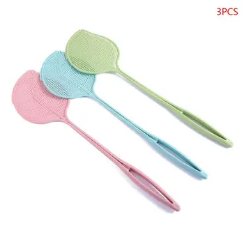 

3pcs Plastic Fly Swatter with Detachable Dustpan Anti Mosquito Sanitary Cleanup