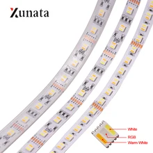 5M RGBCCT 5 kolorów w 1 chipie taśma LED 12V 24V elastyczna taśma LED 30 leds/m 60 leds/m 96 leds/m wodoodporna wstęga LED Decor