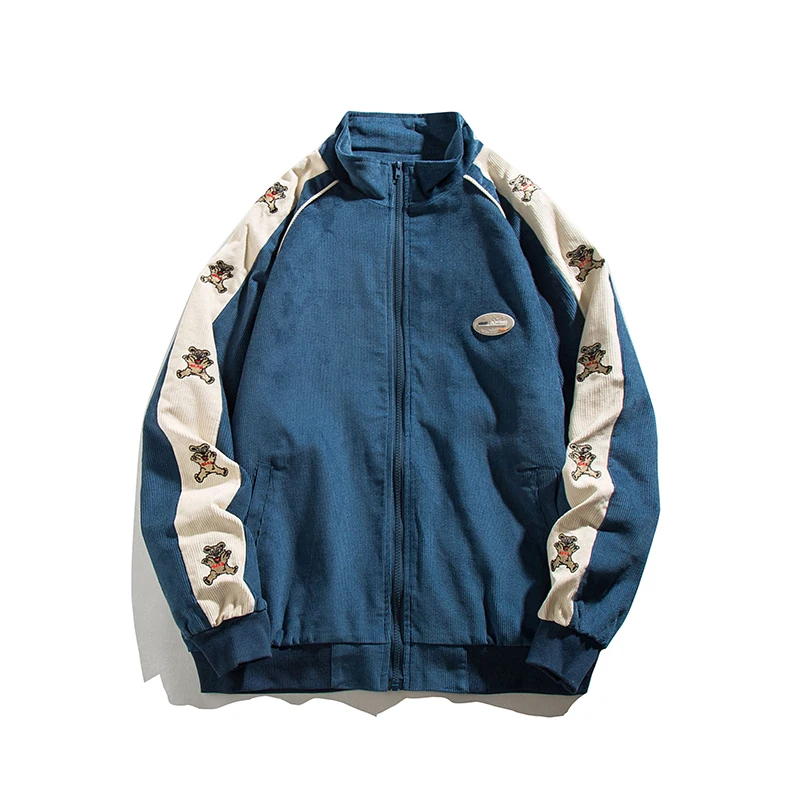 

Old fall studio 2021 men's autumn new two-color stand-up collar burst jacket