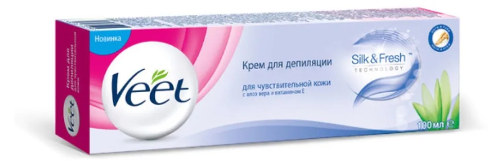 Крем для депиляции для чувствительной кожи Veet, 100 мл