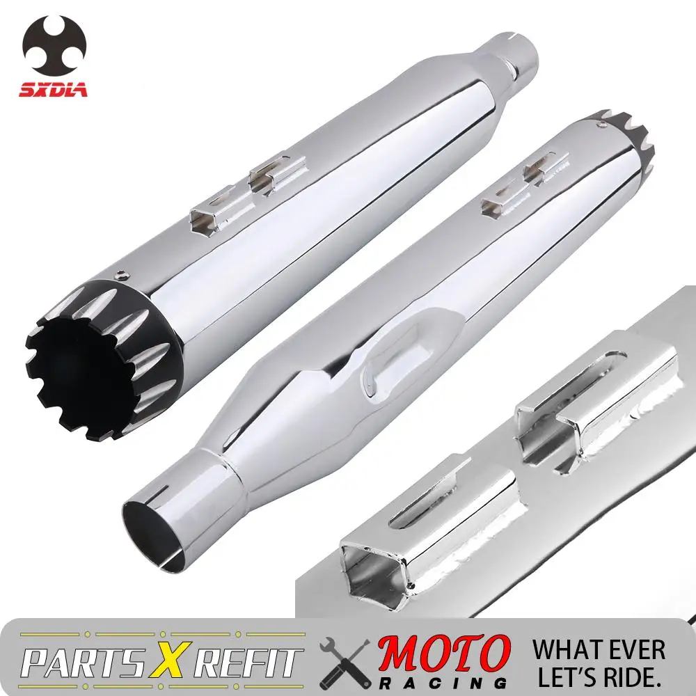 Motorcycle 2 Pcs Exhaust Pipes Megaphone For Harley 2017-2020 Touring Bagger Models Dressers Road King Electra Street Glide Motorcycle 2 Pcs Exhaust Pipes Megaphone For Harley 2017-2020 Touring Bagger Models Dressers Road King Electra Street Glide