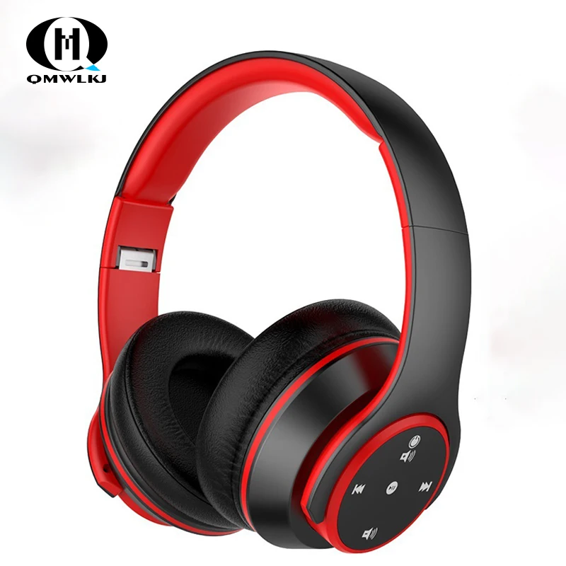 

Wireless Headphone Bluetooth Foldable Stereo Gaming Headset EDR Earphone with Mic For iPhone Huawei Xiaomi Smart Phone