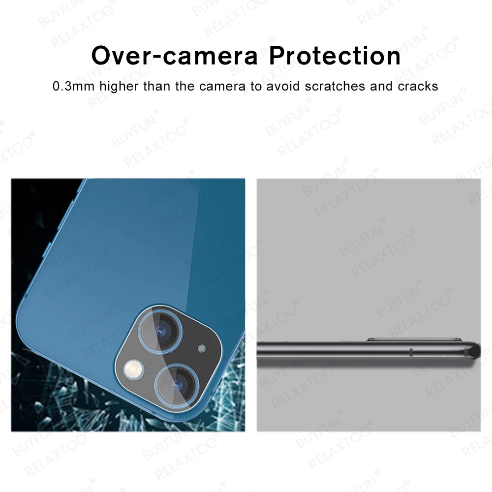 t mobile screen protector 3D Curved colorful integrated tempered camera lens glass for iphone 13 mini phone body color lens protector iphone13 mobile screen guard