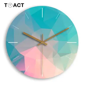

Colorful Wall Clock Wooden Home Decoration Wall Clock Modern Design Silent Kitchen Clock Living Room Decoration reloj de pared