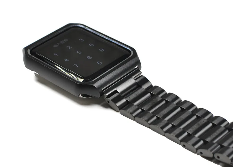 Чехол+ ремешок для Apple watch band 4 44 мм 40 мм iWatch 3 band 42 мм/38 мм металлический браслет из нержавеющей стали ремешок для часов+ чехол для часов