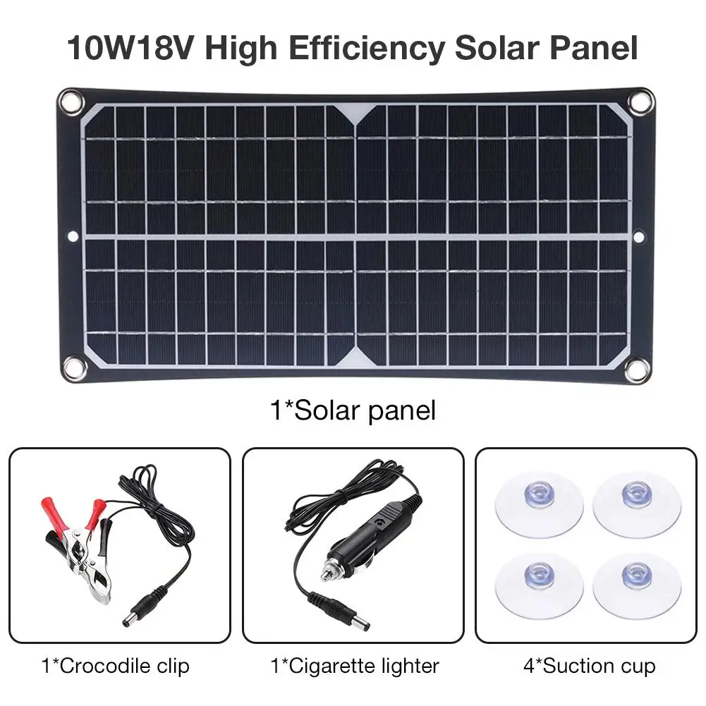 10W18V Высокая эффективность Солнечная панель энергосберегающая зарядная плата для мобильного телефона батарея RV автомобиль кемпинг Велоспорт путешествия
