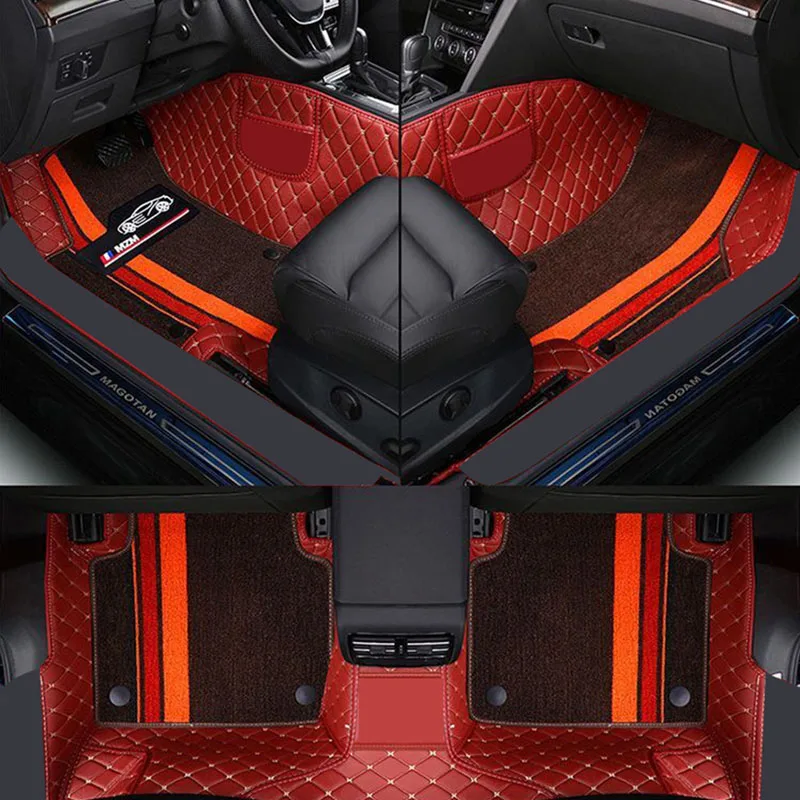 car floor mat For audi a3 sportback 8p 8v a4 b8 avant b6 b9 q5 a5