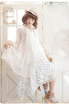 

2020 new fashion casual women's clothing Mid-length lace cardigan wild sunscreen shawl