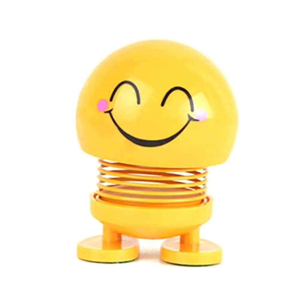 smiley spring doll for car